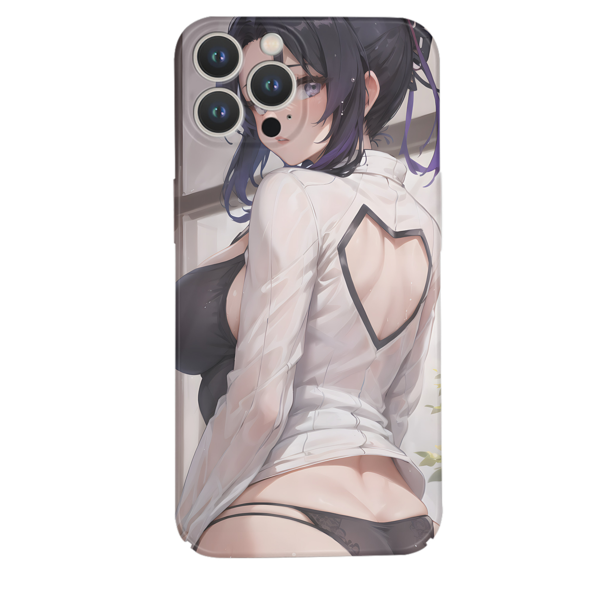 （画像用） 鬼滅の刃（きめつのやいば）蟲柱-胡蝶 しのぶ／こちょう しのぶ Kochou Shinobu 【iPhone 14シリーズ対応】ハードケース